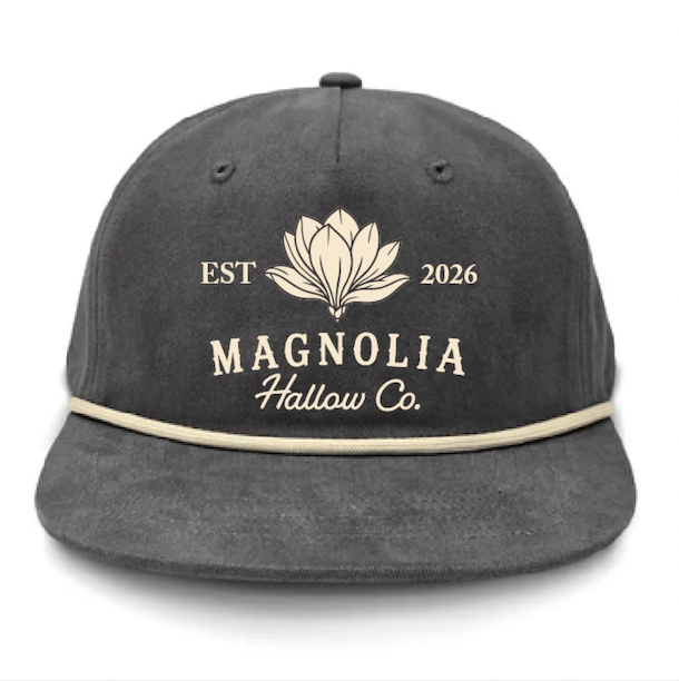 Magnolia Hallow Rope Hat (grey)