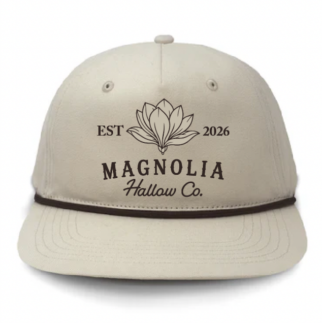 Magnoila Hallow Rope Hat (white)